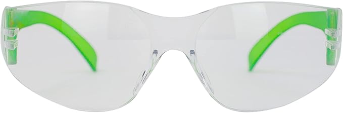 BISON LIFE Safety Glasses - Scratch Resistant Wrap Around Eyewear, Polycarbonate ANSI Z87.1 Impact Resistant Lens