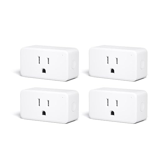 THIRDREALITY ZigBee Smart Plug 4 Pack with Real-time Energy Monitoring,15A Outlet, Zigbee Repeater,ETL Certified,ZigBee Hub Required,Work with Home Assistant,Compatible Echo Devices and SmartThings