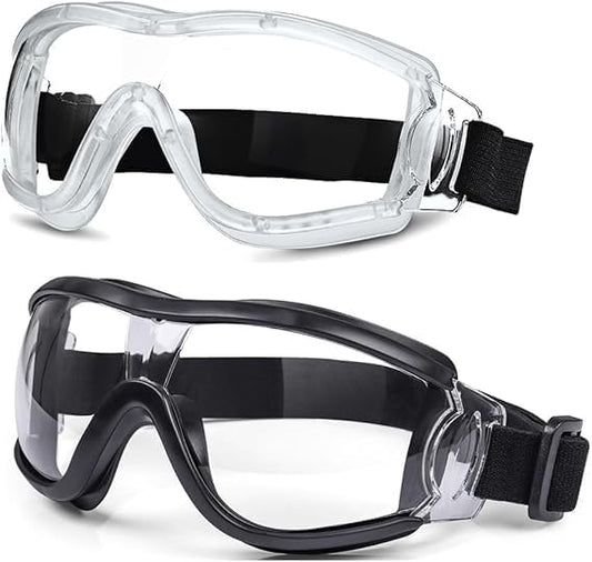 Kids Safety Goggles, Toddler Safety Glasses With UV Anti-Fog,Clear Lens Glasses Cleaning Cloth Included