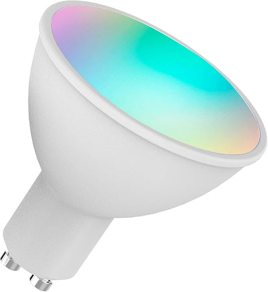 ZJchao Smart Bulb 5W GU10 WiFi Light with RGB W C, Voice and APP Remote Control, Timing Function, Group Control for Alexa Home Tmall Elf (1)