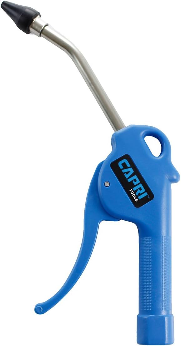 Capri Tools 21072 5-in Air Blow Gun with Rubber Tip, Blue