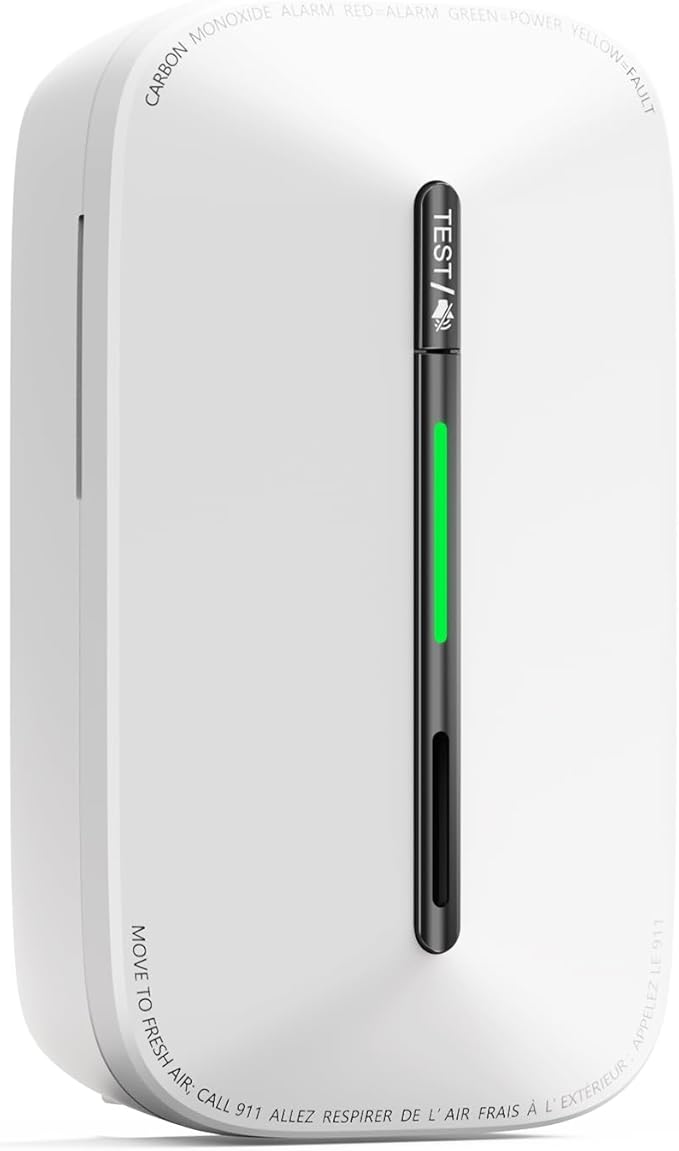 Jemay Carbon Monoxide Detector, Plug in Carbon Monoxide Detector with 3V Battery Backup for Home, 1 Pack