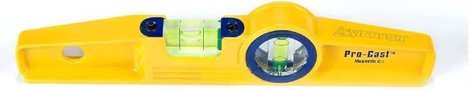 Swanson Tool TL035M Magnetic Pro-Cast Torpedo Level (Rare Earth Magnets)