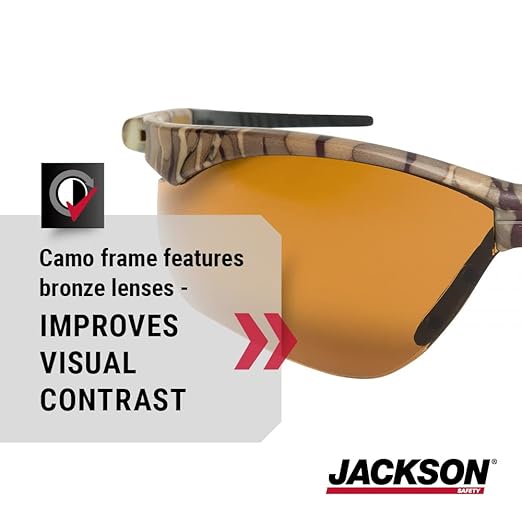 Jackson Safety SG Safety Glasses - Eye Protection for Men & Women - ANSI Z87.1 - Pack of 12 (Multiple Styles)