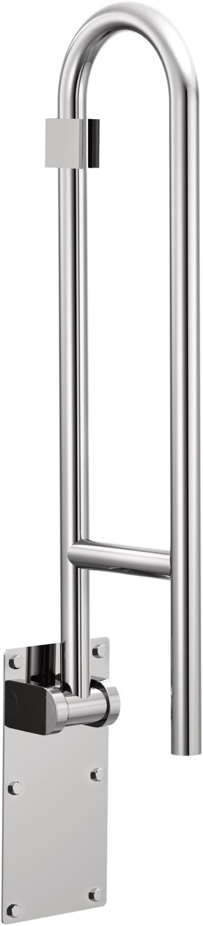 Moen Home Care Bathroom Safety 30 Inch Stainless Steel Flip Up Bathroom Grab Barwith Textured Grip, Elderly Assistance Product, Handicap Accessories for Daily Living, R8960FD