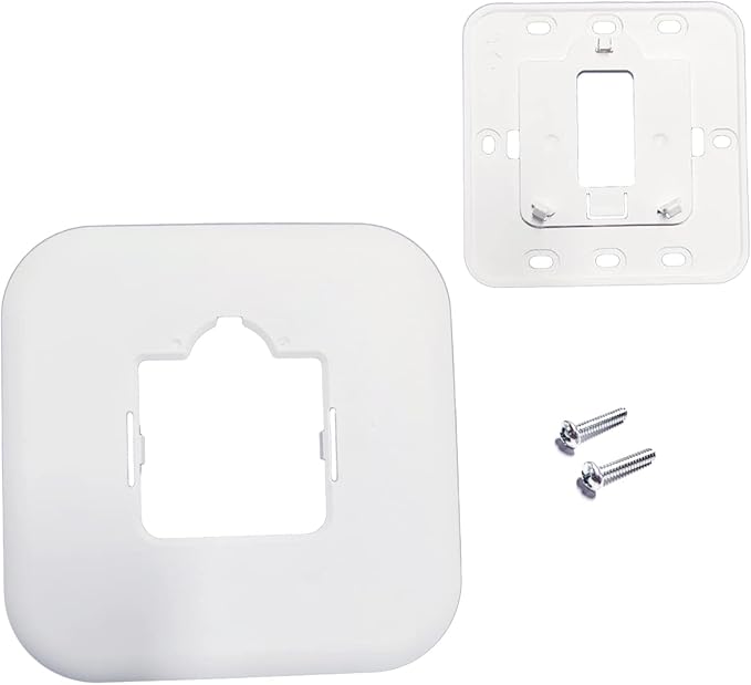 THP2400A1080 Large Cover Plate & Electrical Box Adaptor for T-Series Thermostats, White (2)