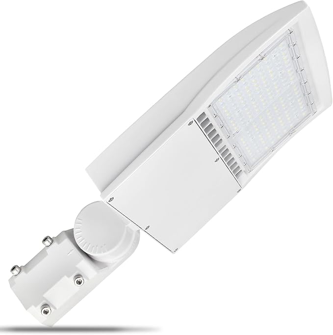 150W White LED Parking Lot Light, 21000LM LED Shoebox Area Light [500W MH/HPS Equiv.], 5000K Dimmable Outdoor Street Lighting with Surge Protection Built-in, IP65 AC100-277V UL&DLC Listed
