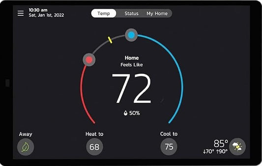Lennox S40 (22V24) Smart Thermostat, Touchscreen, WiFi, Communicating System Control, Programmable, High Efficiency, Geo-Fencing, Remote Access, Wi-Fi and Alexa Enabled, Easy Installation