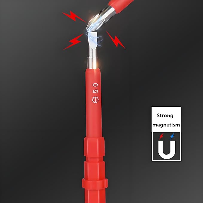 Insulated Screwdriver Set for Electricians – Ergonomic Handle, Magnetized Tips, Durable for Electrical Work, Receptacle & Outlet Screwdriver, Multi-Tool (29 in 1)