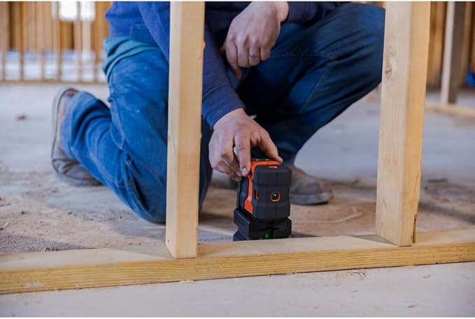 Johnson Level & Tool JDT300-GN5D Laser Level, Self-Leveling Kit 5 Dot Laser with GreenBrite® Technology, Magnetic Base, Hard-shell Carry Case, Floor Mount