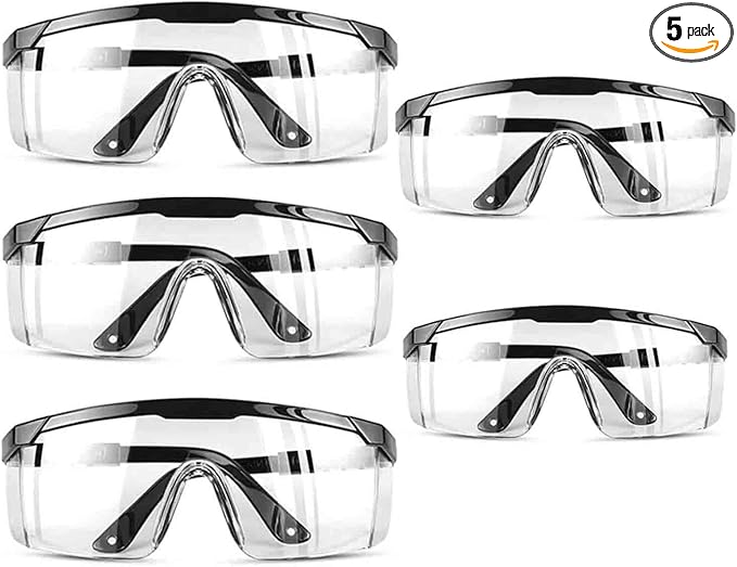 mozeeda Safety Glasses, Anti-Fog Glasses Eye Protection UV Protective Safety Goggles for Yard work, Gardening, Lawn mowing, Weed whacking,lab