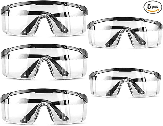 mozeeda Safety Glasses, Anti-Fog Glasses Eye Protection UV Protective Safety Goggles for Yard work, Gardening, Lawn mowing, Weed whacking,lab