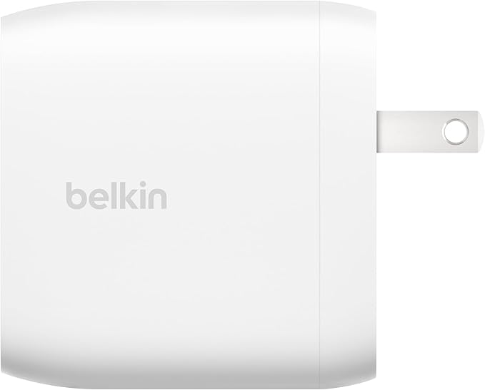 Belkin Dual USB C Charger Block 60W w/PPS Super Fast Charging - Samsung Galaxy S25, Apple iPhone 16, iPad, MacBook Air, Google Pixel, Nintendo Switch 2, etc - White