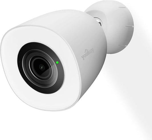 youkey Security Camera Outdoor, 2.5K QHD, 130° FOV, Color24 Enhanced Night Vision, Spotlights with Adjustable Tone, AI Human/Pet/Vehicle Detection, No Monthly Fees