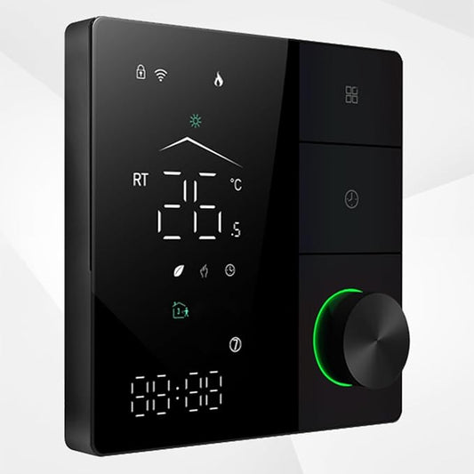 Programmable Smart Thermostat for Electric Heating, WiFi Thermostat with APP Control, LED Touch Screen/Voice/Weather/AC95-240V, Compatible with Smart Life/Google Assistant/Alexa/Tuya/Apple Homekit