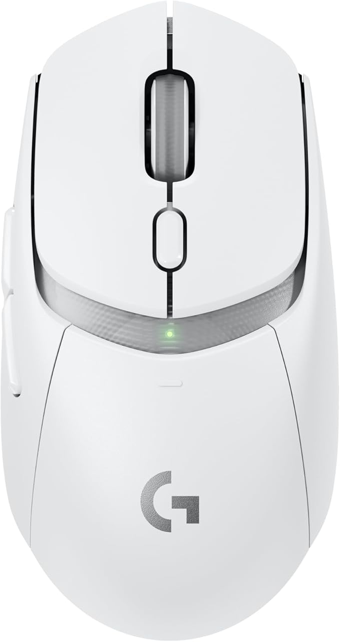 Logitech G309 Lightspeed Wireless Gaming Mouse, Lightweight, LIGHTFORCE Switches, Hero 25K Sensor, 300+ hr Battery, 6 Programmable Buttons, PC & Mac - White