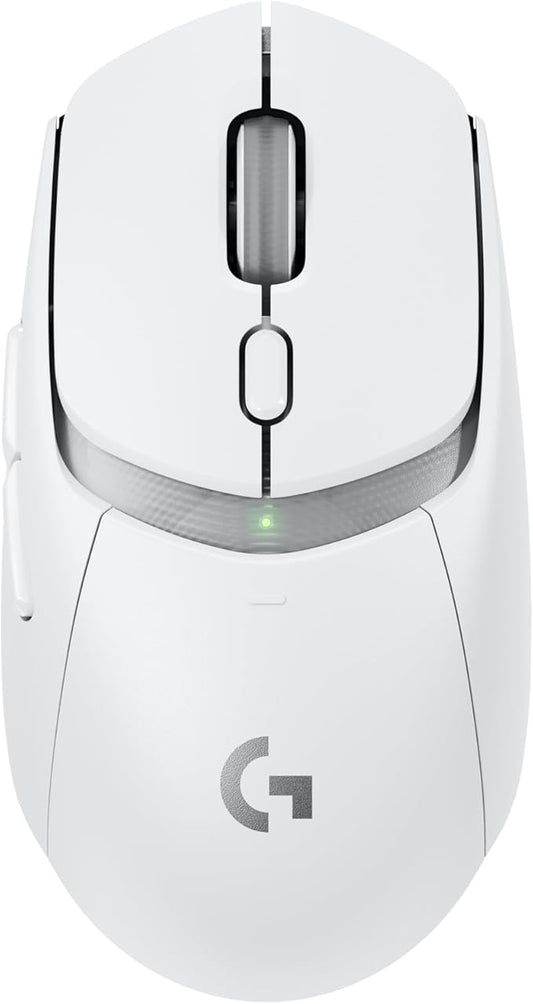 Logitech G309 Lightspeed Wireless Gaming Mouse, Lightweight, LIGHTFORCE Switches, Hero 25K Sensor, 300+ hr Battery, 6 Programmable Buttons, PC & Mac - White