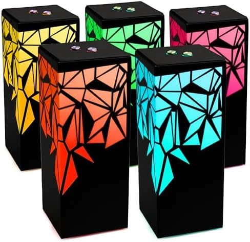 Telepathy® Long Distance Friendship Lamp® - Raining Diamonds Design | Wi-fi Touch Lamp LED Lights for family members who stays apart | Friendship Day Gifts (Set of 5)