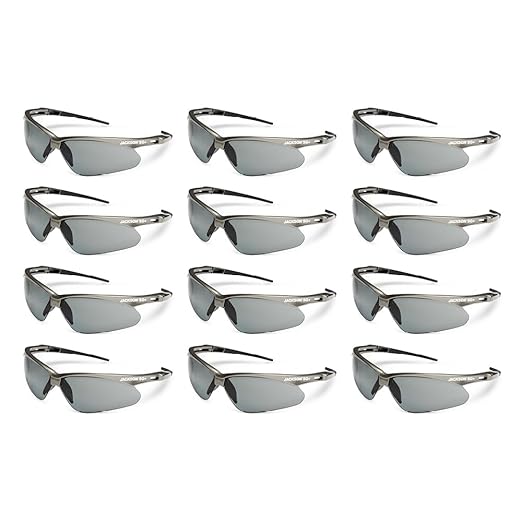Jackson Safety SG Safety Glasses - Eye Protection for Men & Women - ANSI Z87.1 - Pack of 12 (Multiple Styles)