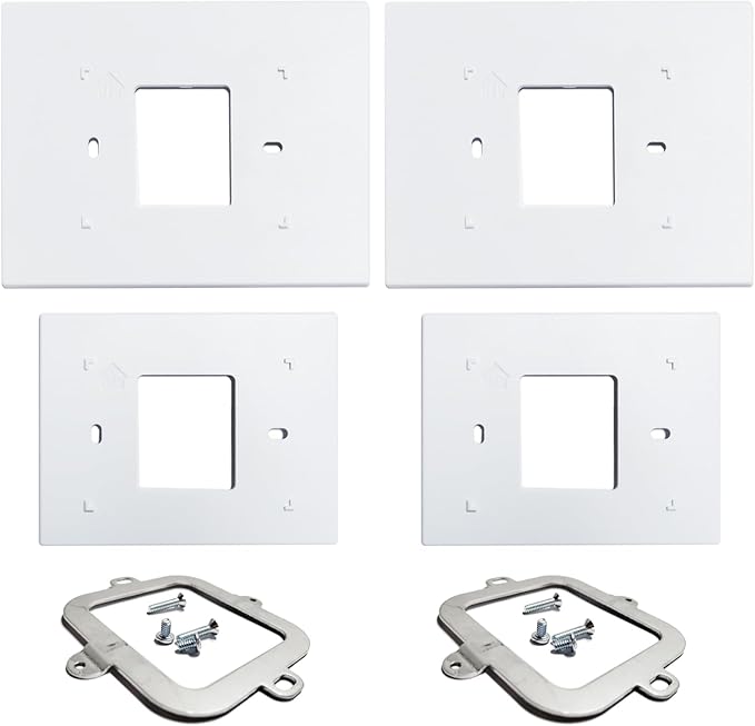 THP2400A1027W Thermostat Wall Plate Back Plate White Cover Assembly (2)