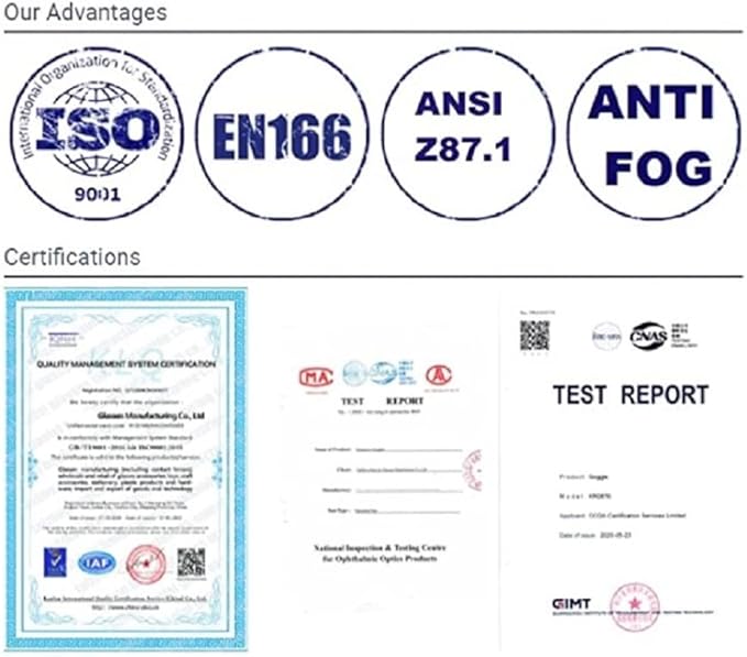 Safety Glasses Goggles (2 Pack) Shattered Proof, ANSI Z87.1 & EN 166 UV Resistant, Wide Frame Scratch Resistant Eye Shield Black Frame Wear over Glasses Adjustable temples Unisex.