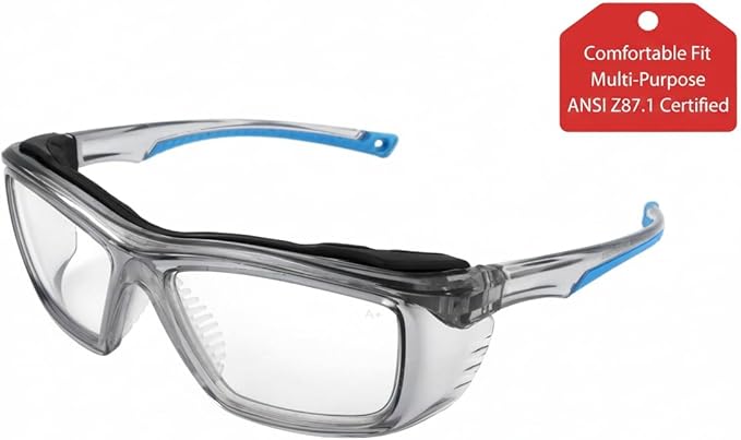 ORION - Safety Glasses Protective Eyewear for Men and Women - ANSI z87.1 Safety Glasses - Impact Resistant, Comfortable Eye Protection for Industrial, Construction, Consumer, and Sports