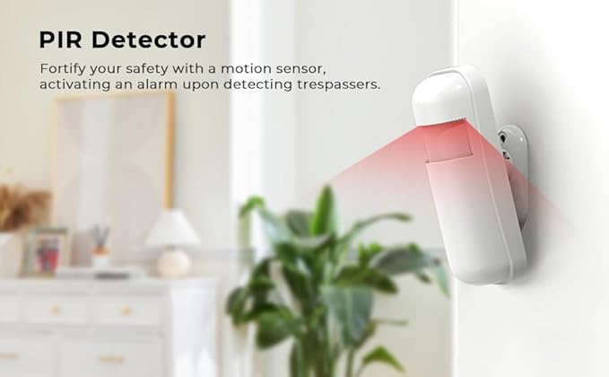 2 Pack Motion Sensor for PGST Home Alarm System Host,DIY Expandable Accessaries Parts