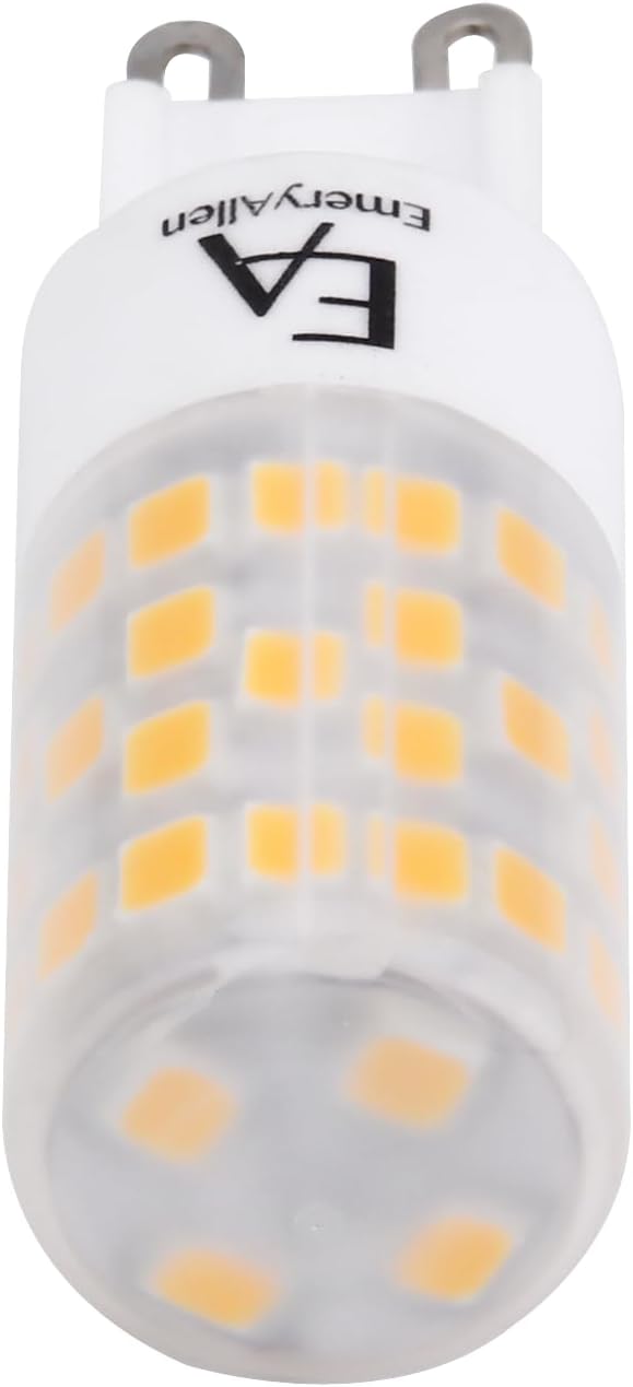 EmeryAllen G9 Base, 4.5Watt (50W Equivalent) Dimmable Miniature Bi-Pin | JA8 Compliant LED Light Bulb |120V - 450 Lumens |3000K | 1 Pcs