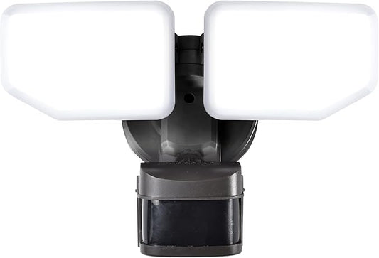 270 Degree 30W Integrated LED Security Lights Motion Sensor Light Outdoor, 2600 LM Motion Security Light, 5100 K, Motion Activated Flood Light for Garage, Backyard, Porch (Bronze)