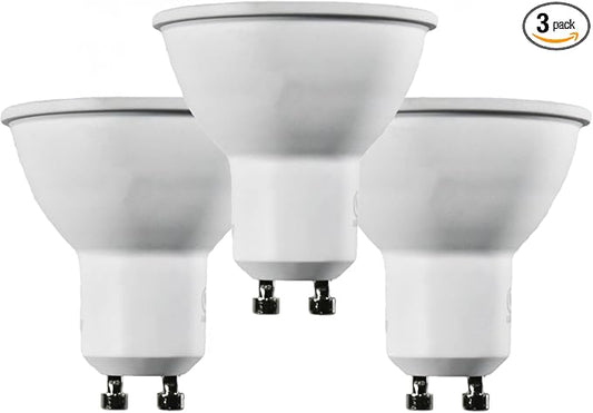 Diodesy- PAR16 Smart WiFi LED Flood Light Bulb 5.5W 400 Lumen E26 Medium Base RGB/27K/30K/35K/40K/50K/65K CCT Selectable Ideal for Track & Recessed Spot Light 120V Tuya App White Finish Pack of 3