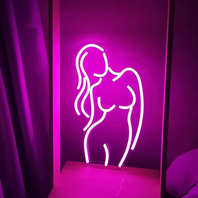 Lamomo LED Neon Flex, 16.4ft/5m Pink Neon Light Strip, 12V Flexible Waterproof Neon LED Strip, Silicone LED Neon Rope Light for Kitchen Bedroom Indoor Outdoor Decoration（Power Adapter no Included