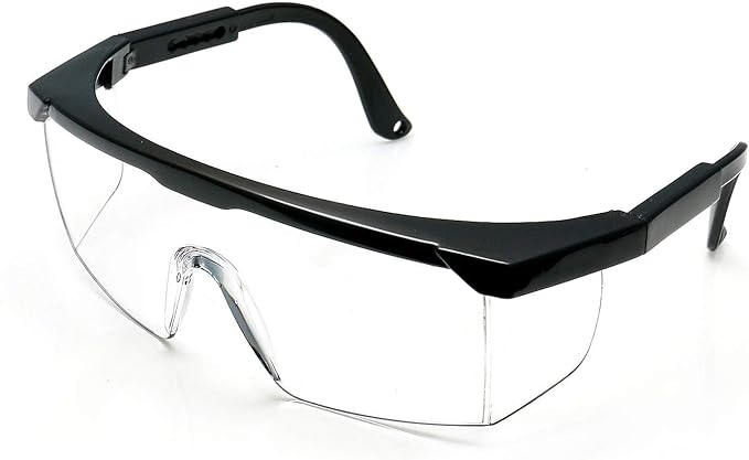 Safety Glasses Clear HD Anti-fog Goggles Eye Protective Eyewear Adjustable Frame Work Safety Glasses Over Eyeglasses