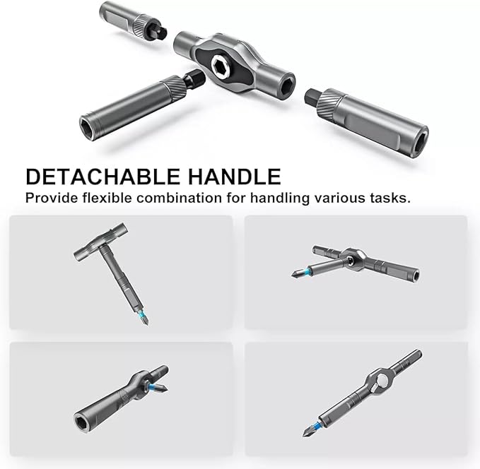 Upgraded 42 in 1 Magnetic Screwdriver Set, Multi Bit Magnetic Drive Set, Switchable Handle & S2 Steel Bits for Home Repairs, Bicycle,DIY Projects, and Electronic Fixes