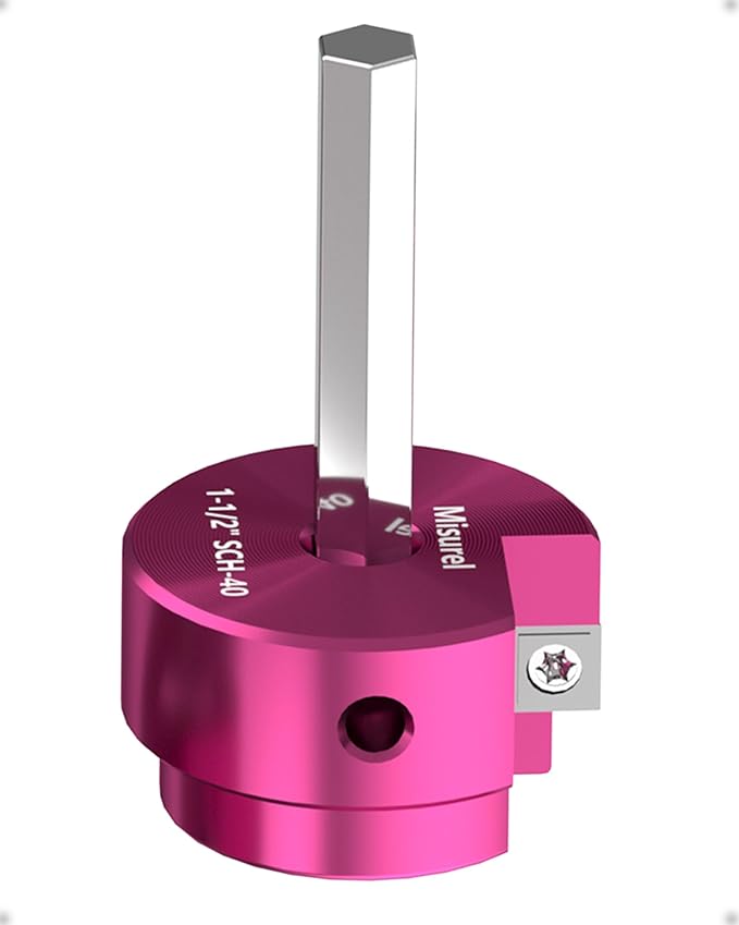 Pipe Reamer with 1-½-Inch Head Aluminum Fitting Saver, Socket Saver For SCH40, ABS Pipe, Water Lines