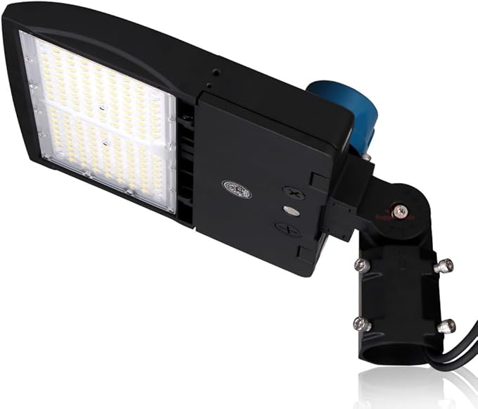 RuggedGrade 150 Watt - NextGen IV Series LED Parking Lot Lights with Photocell - 22,500 Lumen - 5000K - Slip Fit Mount - Black