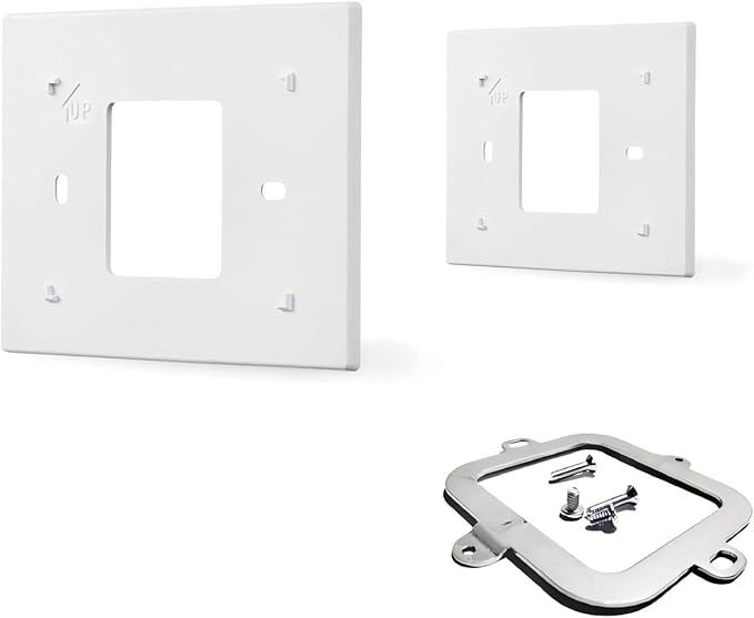 THP2400A1027W Thermostat Wall Plate Back Plate White Cover Assembly (1)