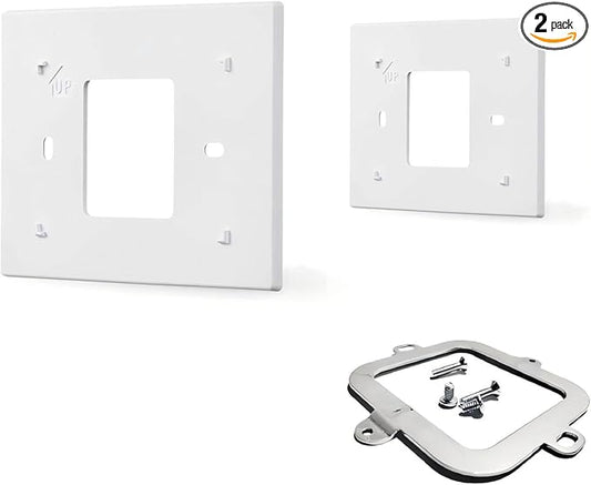 THP2400A1027W Thermostat Wall Plate Back Plate White Cover Assembly (2)