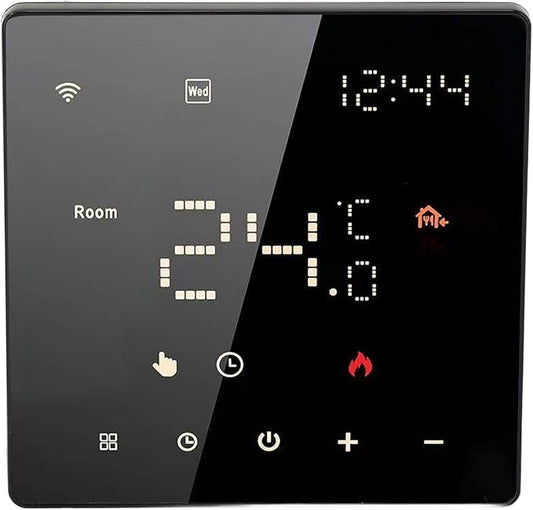 Smart Thermostat, ME81 5-2 Day Programmable Thermostat for Home, Touch Screen Thermostat Temperature Controller Works with Most Systems (16A Electric Floor Heating)