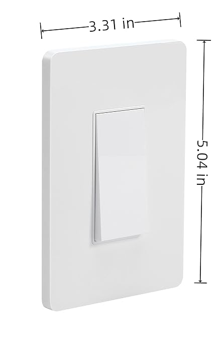 Zigbee Smart Light Switch, No Neutral Wire Required, Need tuya Zigbee HUB,Compatible with Alexa/Google Home & Tuya APP, Single-Pole, White, Timers & Scheduling