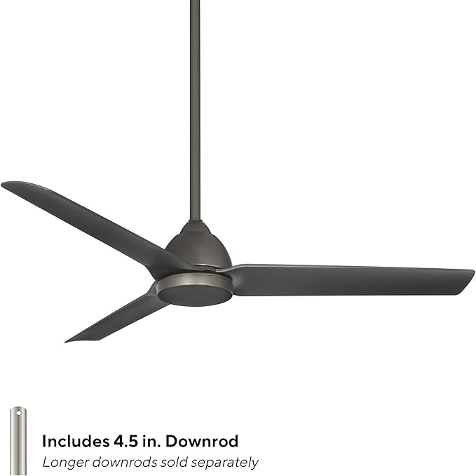 WAC Smart Fans Mocha Indoor and Outdoor 3-Blade Smart Home Ceiling Fan 54in Oil Rubbed Bronze with Remote Control works with Alexa and iOS or Android App
