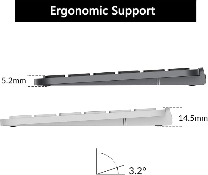 Keychron B6 Pro Full-Size Ultra-Slim Wireless ZMK Custom Keyboard, Triple-Mode 2.4 G/Bluetooth 5.2/Wired Programmable, Lightweight Quiet Key with Numeric Keypad for Mac/Windows, Retro Blue