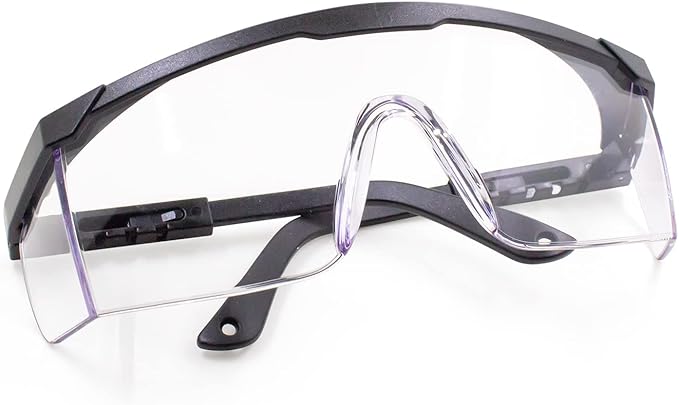 Safety Glasses For Men and Women, Anti Fog Work Glasses for Adjustable Frames and Side Protection