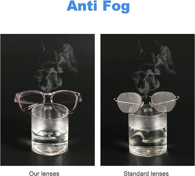 LASMEX Stylish Safety Glasses Goggles for Women Girls Anti-fog Glasses Protective Eyewear Clear Glasses