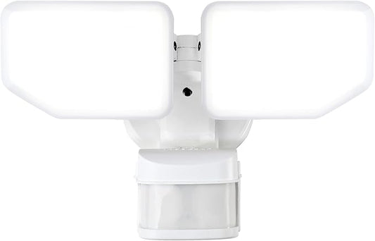 270 Degree 30W Integrated LED Security Lights Motion Sensor Light Outdoor, 2600 LM Motion Security Light, 5100 K, Motion Activated Flood Light for Garage, Backyard, Porch (White)