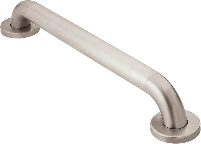 Moen Home Care Bathroom Safety 36 Inch Stainless Steel Handicap Grab Bar for Bathtub and Shower, Elderly Assistance Product with Concealed Screws, ‎R8936P