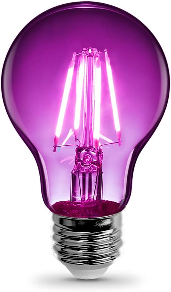 Feit Electric A19 (A19/TP/LED) Purple Filament LED 25W, A19 2.38" D x 4.44" H