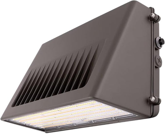 125W/105W/76W Full-Cutoff LED Wall Pack Lights, Selectable Wattage & CCT (5000K/4000K/3000K), LED Wall Light, Energy Efficient, Durable, Outdoor Commercial Wall Pack Light, 20,812LM