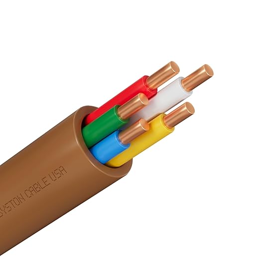Syston 18/5 Thermostat Doorbell HVAC Heating Control Cable Wire, 100% Solid Copper Conductors CL3R/FT4/CMR Riser-Rated UL/ETL Listed, UV Resistant RoHS for Indoor/Outdoor Low Voltage Applications Use
