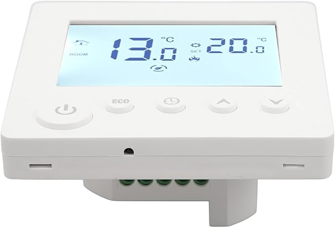 LCD Display Programmable Control Panel for Floor Heating Thermostat - Smart Home Heating Controller - Easy - Suitable for Home Use