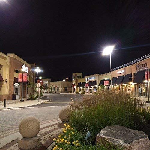 480V 150W High Voltage LED Shoebox Lights, LED Parking Lot Lighting, 480V LED Pole Area Lights, 450W MH/HPS Equiv, 5000K, Surge Protection Included, DLC UL Approved Direct Arms Mount